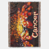 Krab nautische kuststrandkanker gepersonaliseerd deken (Voorkant Verticaal)