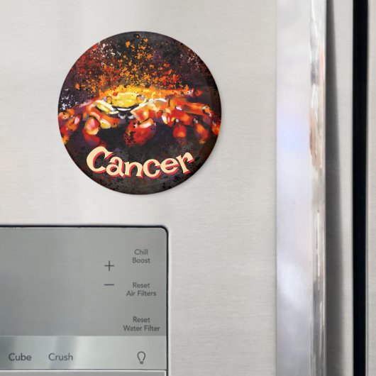 Krab nautische kuststrandkanker gepersonaliseerd magneet (Insitu (Koelkast))