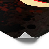 Krab nautische kuststrandkanker gepersonaliseerd poster (Hoek)