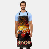 Krab nautische kuststrandkanker gepersonaliseerd schort (Gedragen)