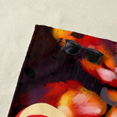 Krab nautische kuststrandkanker gepersonaliseerd strandlaken (In situ)