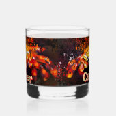 Krab nautische kuststrandkanker gepersonaliseerd whisky glas (Rechts)