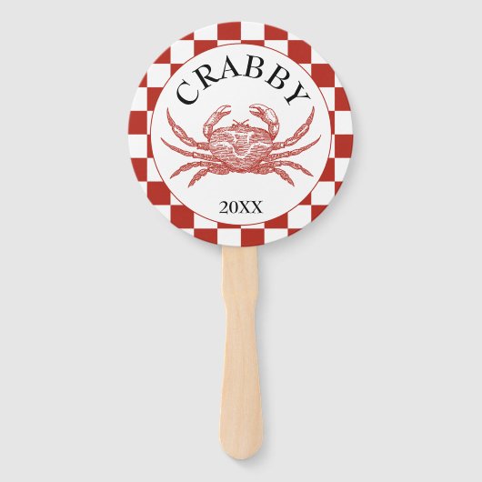 Krab of zeevruchten Kook Handwaaier (Achterkant)