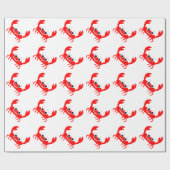 Krab ontwerp cadeaupapier (Vlak)