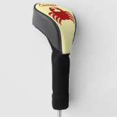 Krab ontwerp golfheadcover (Schuin)