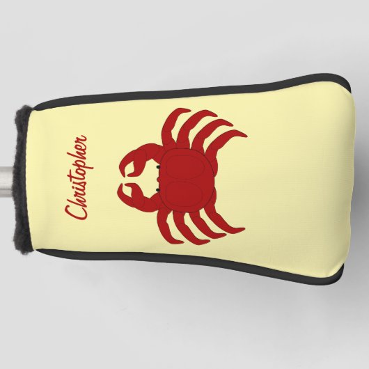Krab ontwerp golfheadcover (Voorkant)