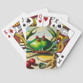 Krab op het strand speelkaarten (Achterkant)