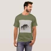 Krab op strand natuur T-shirt (Voorkant volledig)