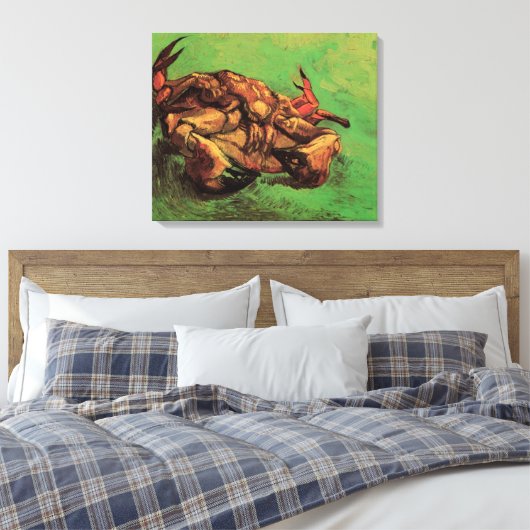 Krab op zijn rug door Vincent van Gogh Canvas Afdruk (Insitu (Slaapkamer))