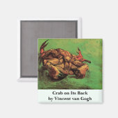Krab op zijn rug door Vincent van Gogh Magneet (Voorkant / Achterkant)
