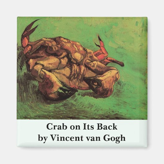 Krab op zijn rug door Vincent van Gogh Magneet (Voorkant)