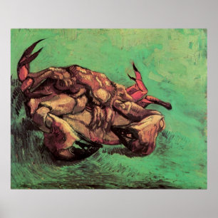 Krab op zijn rug door Vincent van Gogh Poster