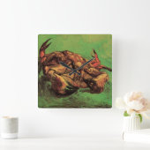 Krab op zijn rug door Vincent van Gogh Vierkante Klok (Huis)