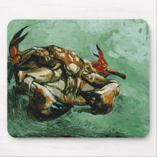Krab op zijn rug (F605) Van Gogh Fine Art Muismat