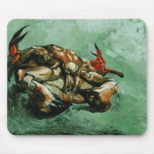 Krab op zijn rug (F605) Van Gogh Fine Art Muismat (Voorkant)