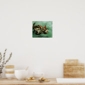Krab op zijn rug (F605) Van Gogh Fine Art Poster (Keuken)