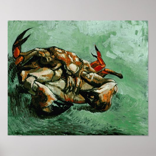Krab op zijn rug (F605) Van Gogh Fine Art Poster (Voorkant)