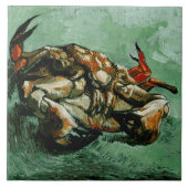 Krab op zijn rug (F605)Van Gogh Fine Art Tegeltje (Voorkant)