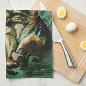 Krab op zijn rug (F605)Van Gogh Fine Art Theedoek (Quarter Fold)