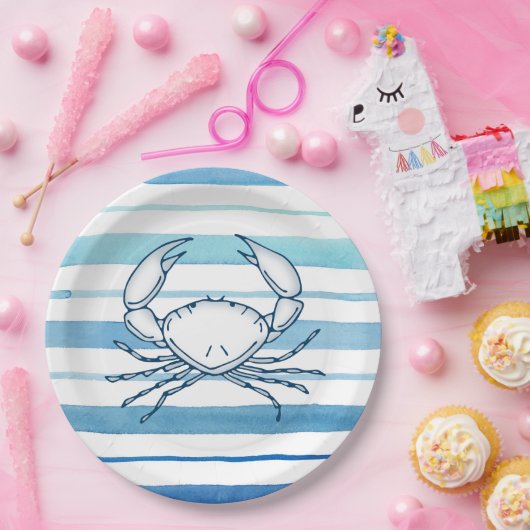 krab papieren bordje (Feest)