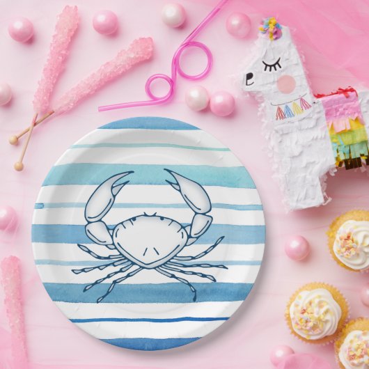 krab papieren bordje (Feest)