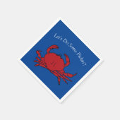 Krab Picking Seafood Boil Party Summer Beach Fun Servet (Hoek)