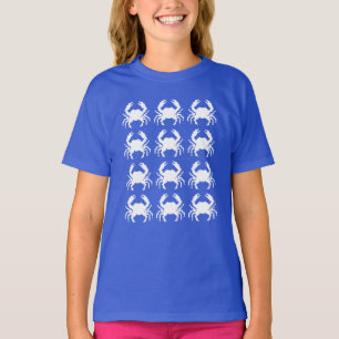 Krab Pixelpatroon Herhaling T-shirt