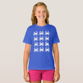 Krab Pixelpatroon Herhaling T-shirt (Voorkant volledig)