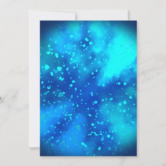 Krab Pool 1e Verjaardagsfeestje Blue Boy Custom Ag Kaart (Achterkant)