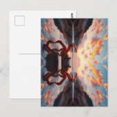 krab reflectiekunst briefkaart (Voorkant / Achterkant)