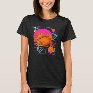 Krab Retro 80s Stijl  Oceaandier T-shirt