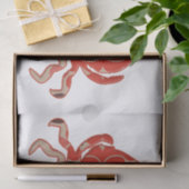 Krab - retro tissuepapier (Geschenk)