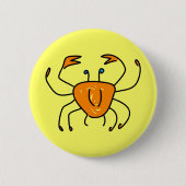 krab ronde button 5,7 cm (Voorkant)