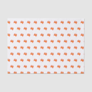 Krab rood heet oranje simpel schoon fris tissuepapier