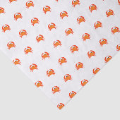 Krab rood heet oranje simpel schoon fris tissuepapier (Detail)