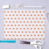 Krab rood heet oranje simpel schoon fris tissuepapier (Craft)