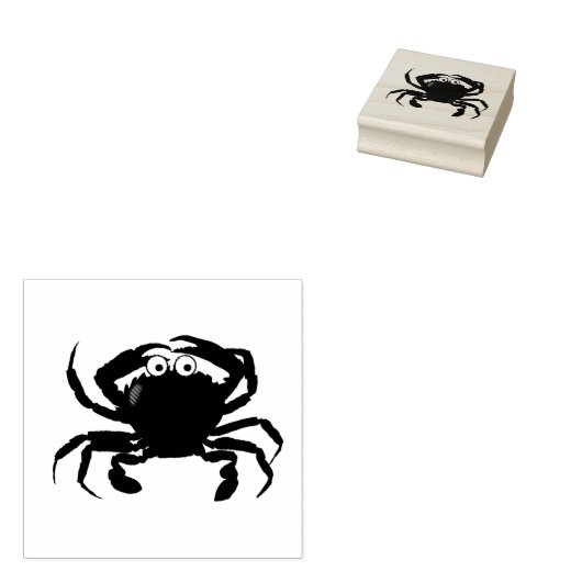 krab rubberstempel (Gestempeld)