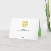 Krab Santa Kerstmis Kaart van Sandy Klauw (Achterkant)