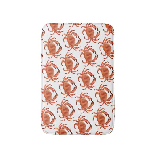 Krab Schaaldier patroon Badmat (Voorkant Verticaal)