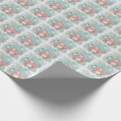 Krab Schattige Baby pastel Waterverf Patroon Cadeaupapier (Hoek)