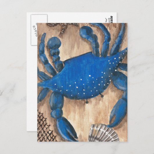 Krab, Shell en Net Briefkaart (Voorkant / Achterkant)