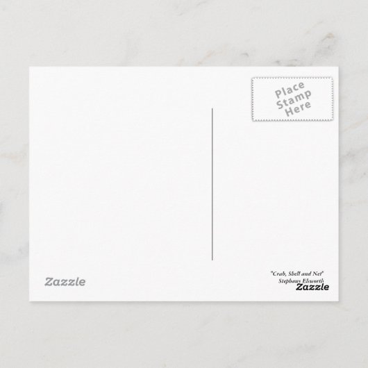 Krab, Shell en Net Briefkaart (Achterkant)
