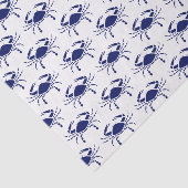Krab Silhouet #2 Tekening Blauw Tissuepapier (Detail)