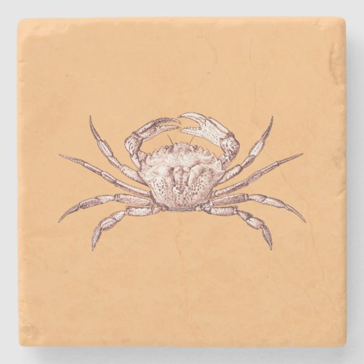 krab stenen onderzetter (Voorkant)