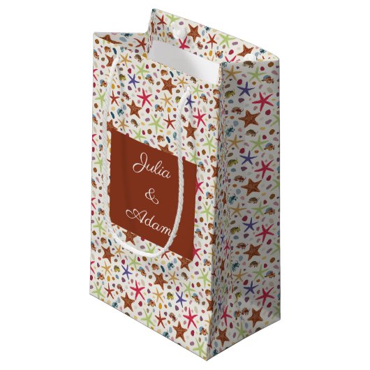 Krab Ster Cadeaubag Klein Cadeauzakje (Voorkant Gekanteld)