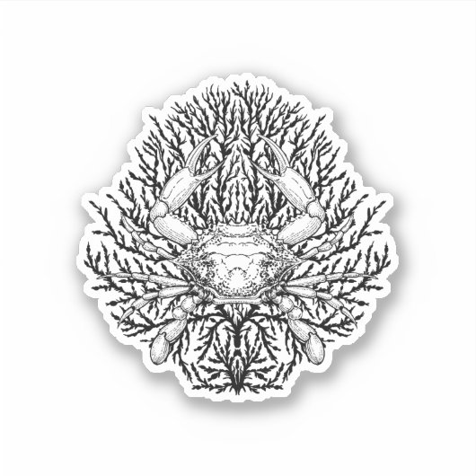 krab sticker (Voorkant)