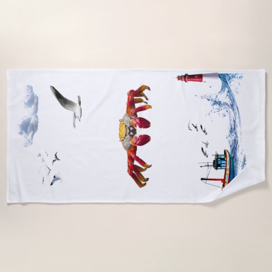 krab strandlaken (Voorkant)