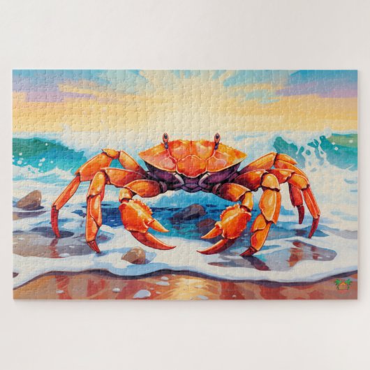 🐙Krab-tastic Beach Day🦀 Legpuzzel (Horizontaal)