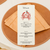 Krab Tekening Krabfest Dinnerfeest Menu