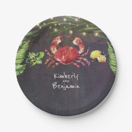 Krab Tropical Beach Papieren Bordje